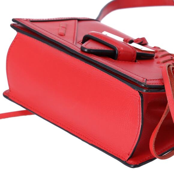LOEWE Barcelona Shoulder Bag Red Leather - Picture 7 of 8